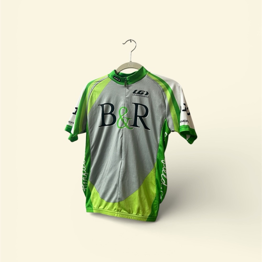 Louis Garneau Green Cycling Jersey Medium
